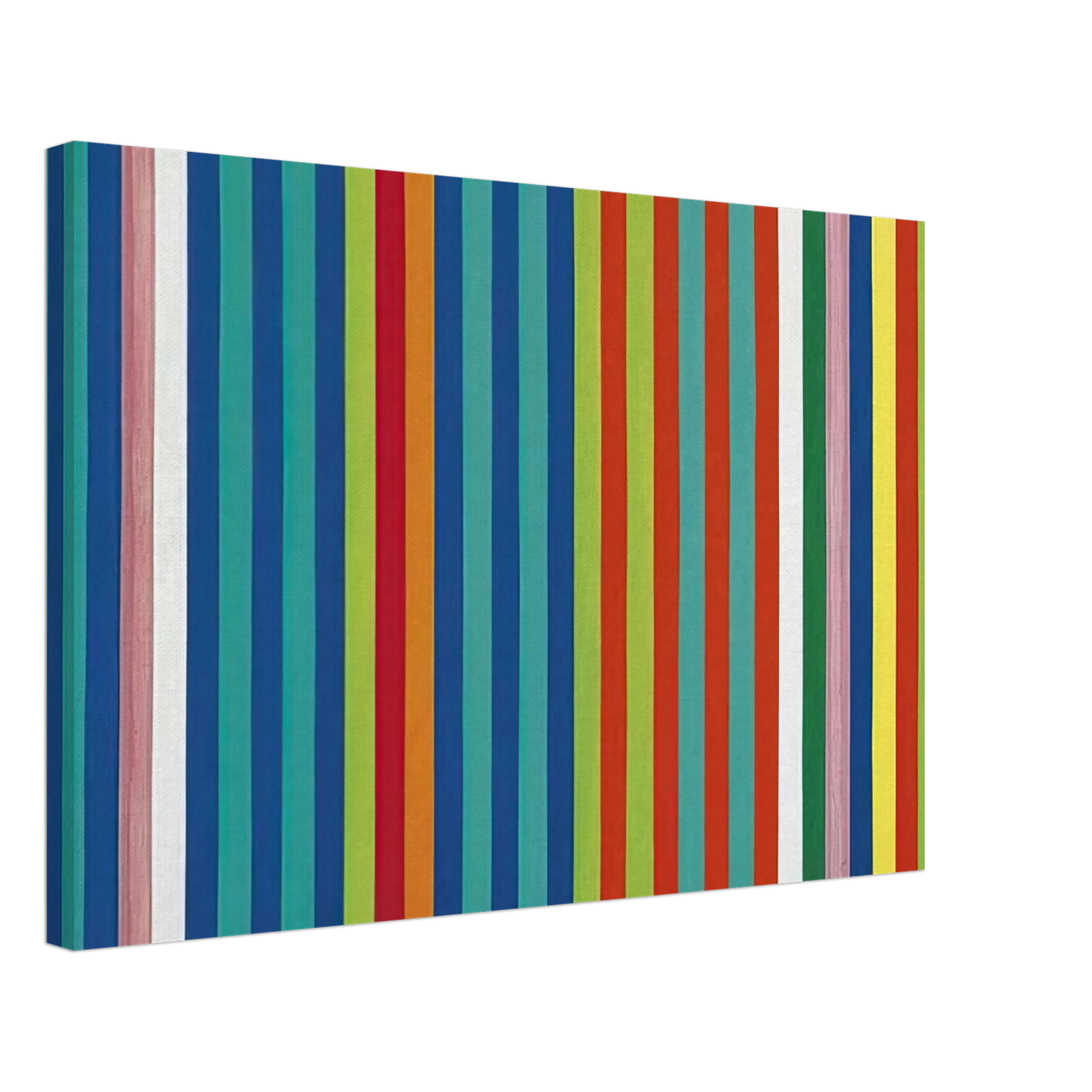 Gene Davis - Orange Twitter - 1966 Canvas - 70x100 cm / 28x40 inches-canvas