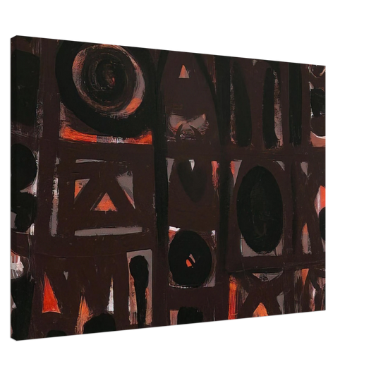 Adolph Gottlieb - Night Forms - 1950 Canvas - 20x30 cm / 8x12 inches-canvas