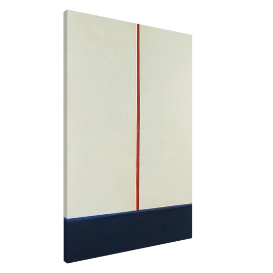 Blinky Palermo - KOMPOSITION BLAU ROT AUF WEISS 1965 Canvas - 20x30 cm / 8x12 inches-canvas