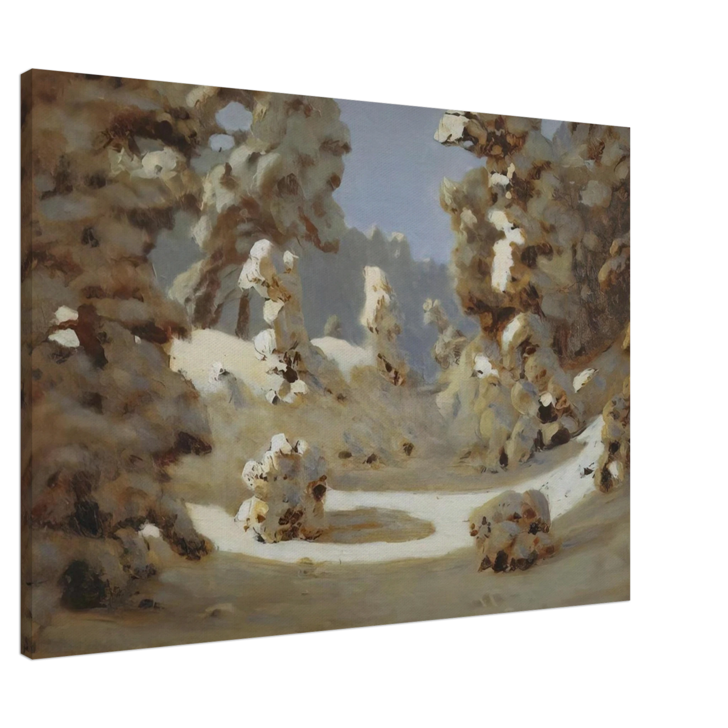 Arkhyp Kuindzhi - Winter. Sunlight on The Hoar Frost Canvas - 20x30 cm / 8x12 inches-canvas