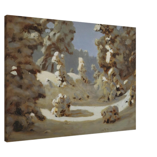 Arkhyp Kuindzhi - Winter. Sunlight on The Hoar Frost Canvas - 20x30 cm / 8x12 inches-canvas
