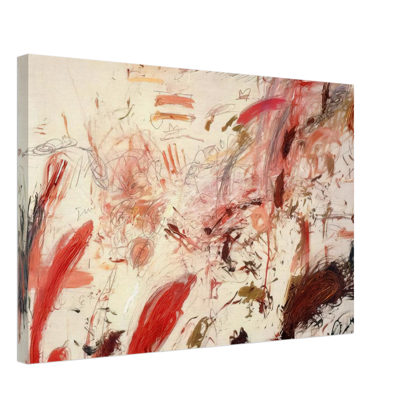 Cy Twombly - Ferragosto IV Canvas - 70x100 cm / 28x40 inches-canvas