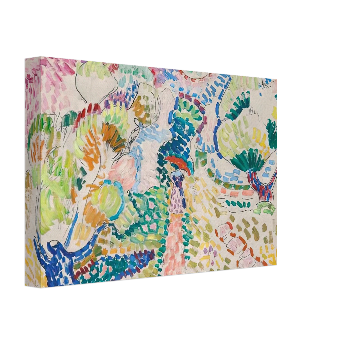 Henri Matisse - MADAME MATISSE IN THE OLIVE GROVE 1905 Canvas - 70x100 cm / 28x40 inches-canvas