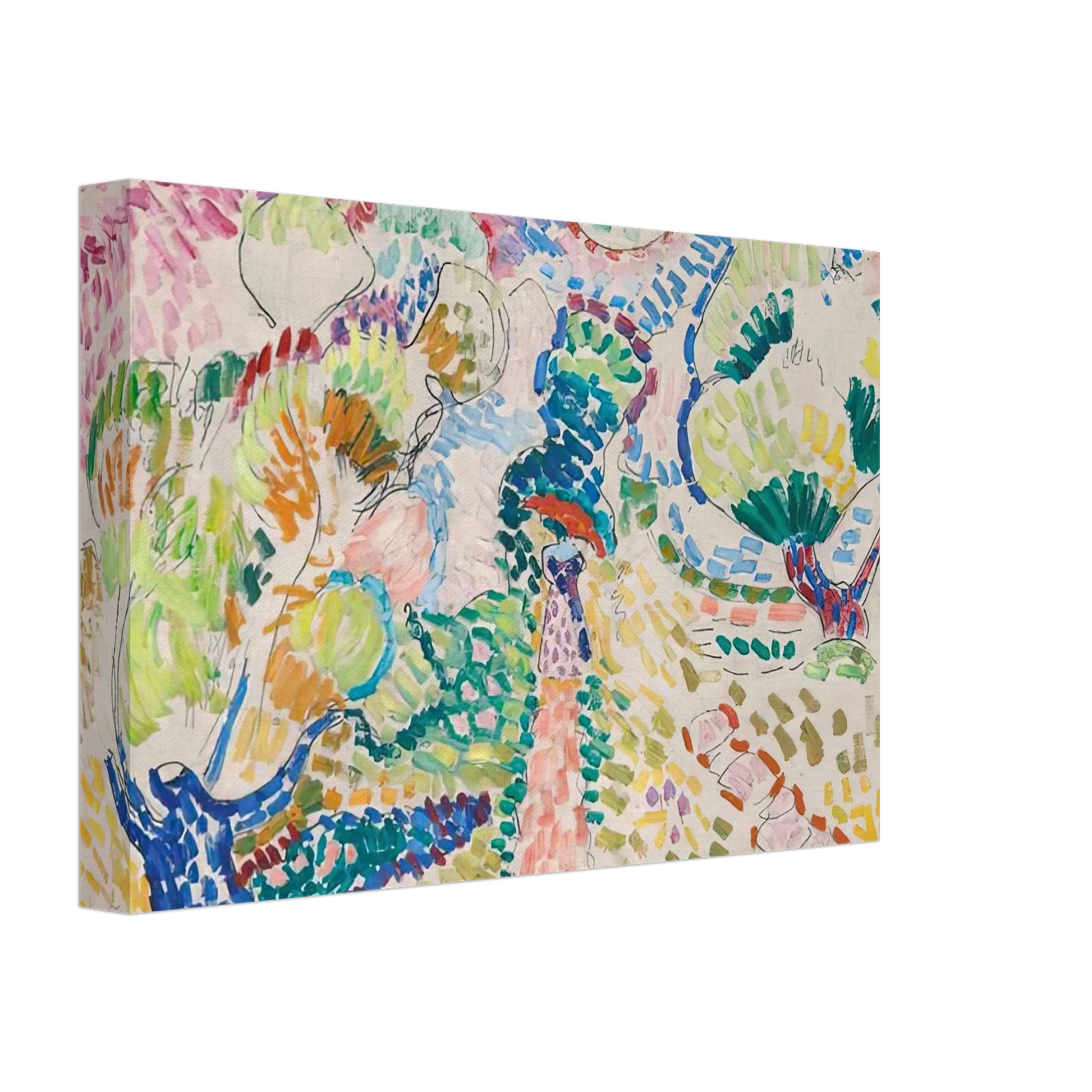 Henri Matisse - MADAME MATISSE IN THE OLIVE GROVE 1905 Canvas - 70x100 cm / 28x40 inches-canvas