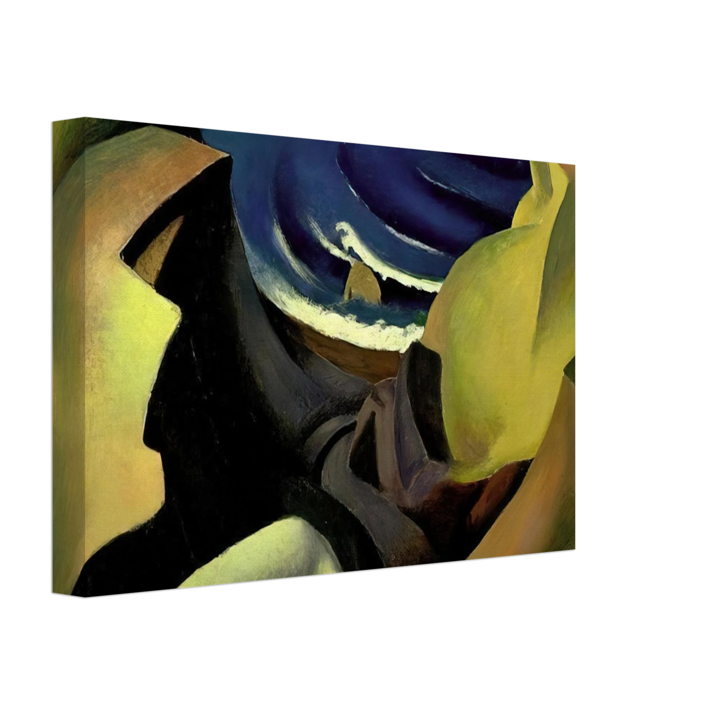 Thomas Hart Benton - THE CLIFFS 1921 Canvas - 70x100 cm / 28x40 inches-canvas