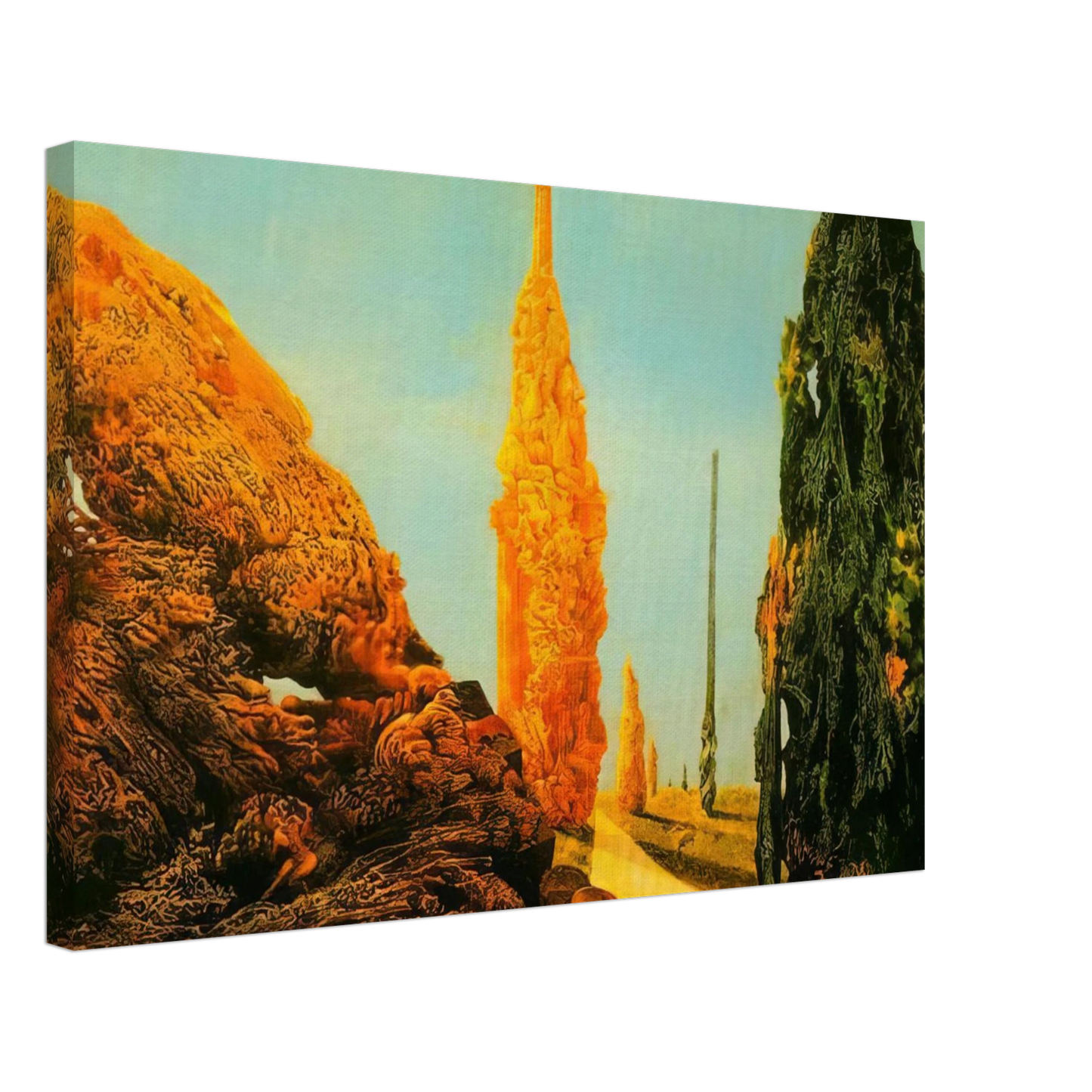 Max Ernst - Lone Tree and United Trees Canvas - 40x60 cm / 16x24 inches-canvas