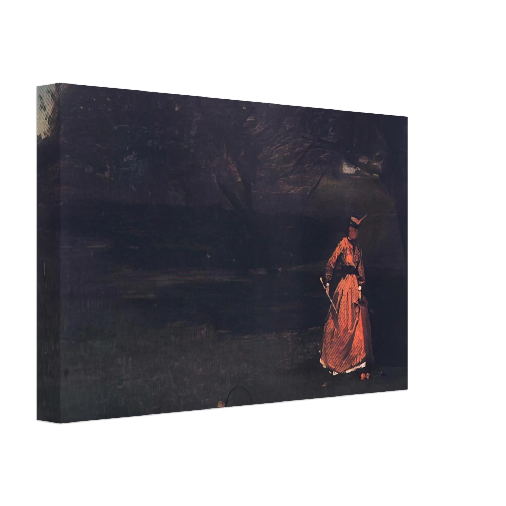 Winslow Homer - CROQUET PLAYERS 1 Canvas - 40x60 cm / 16x24 inches-canvas