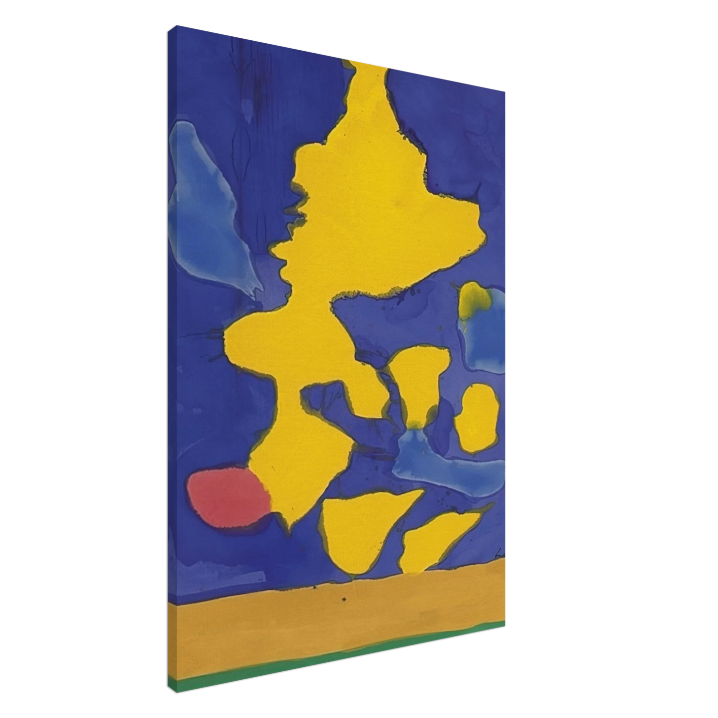 Helen Frankenthaler - Saturn Revisited - 1964 Canvas - 20x30 cm / 8x12 inches-canvas