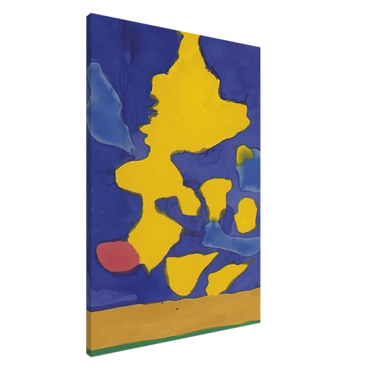 Helen Frankenthaler - Saturn Revisited - 1964 Canvas - 20x30 cm / 8x12 inches-canvas