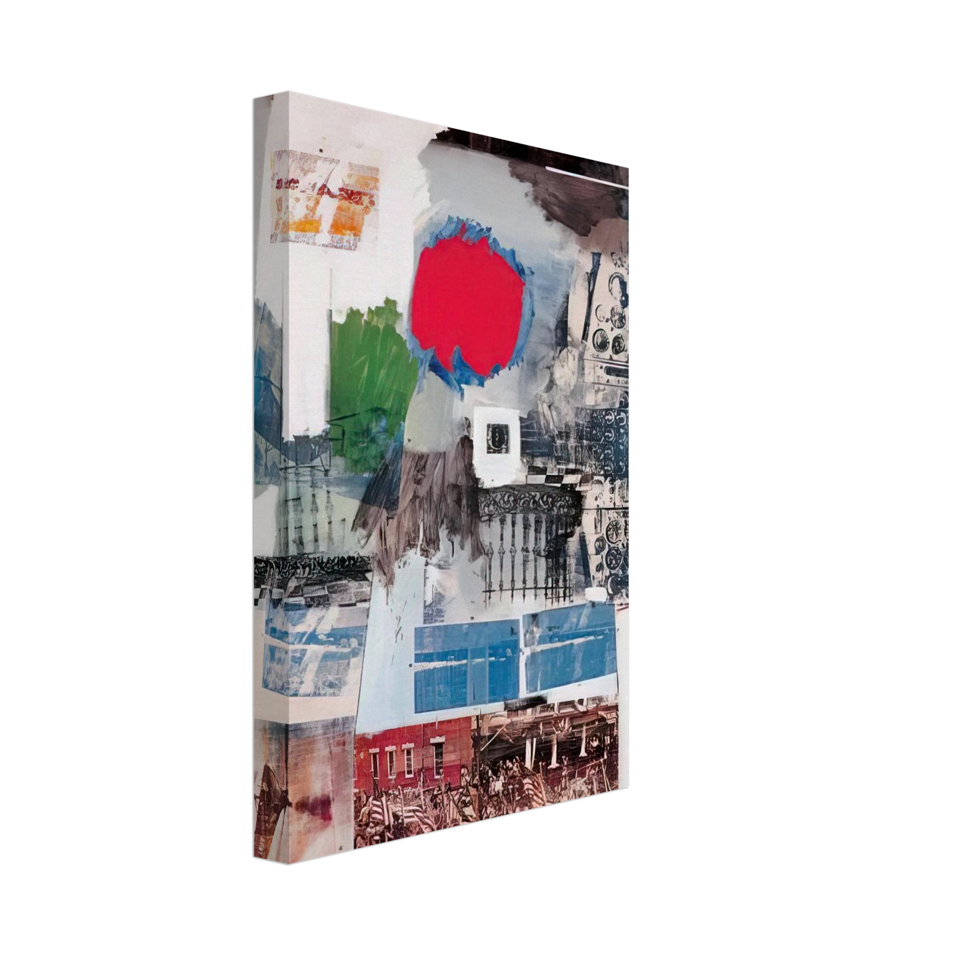 Robert Rauschenberg - ARCHIVE 1963 Canvas - 70x100 cm / 28x40 inches-canvas