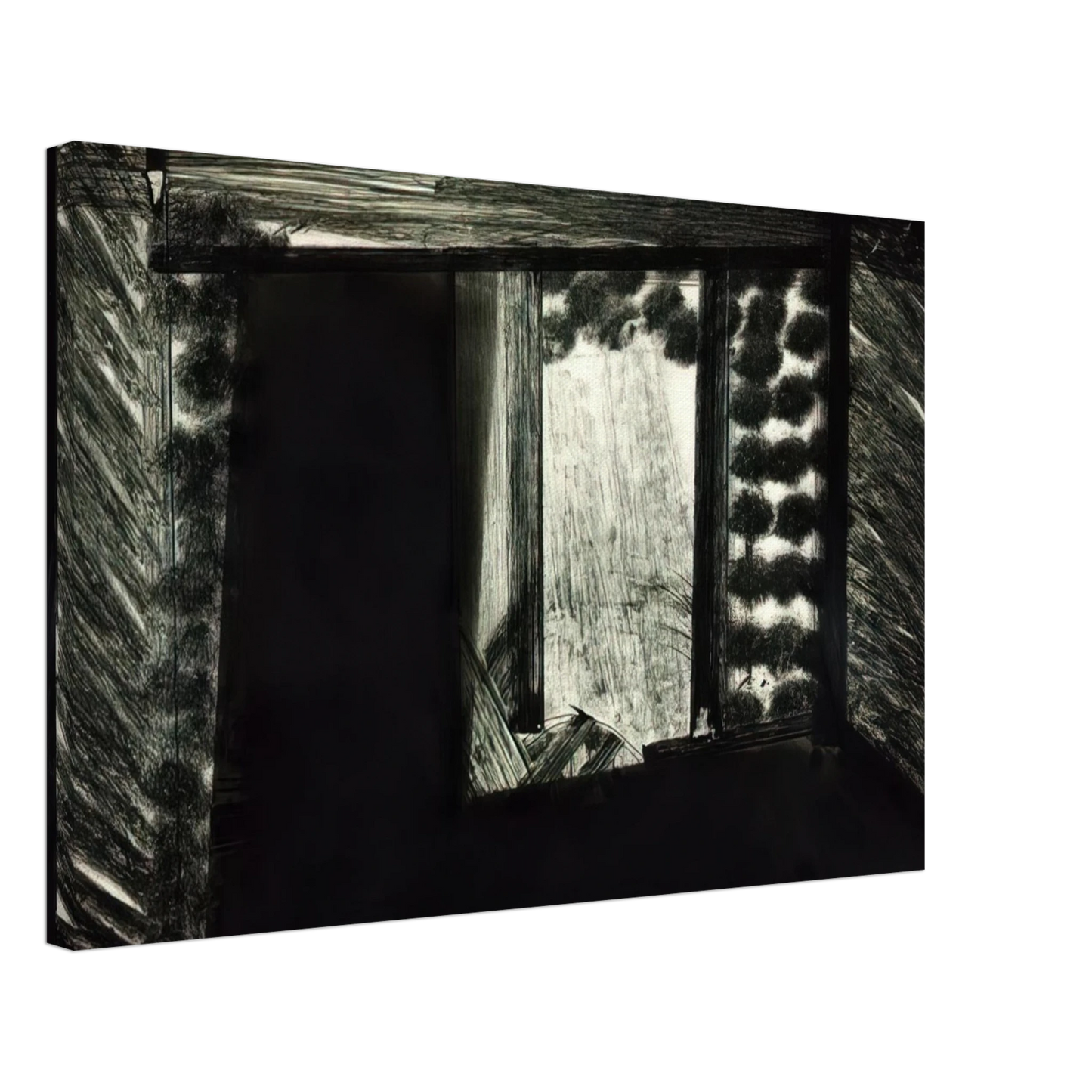 Howard Hodgkin - All alone in the Museum of Art - 1979 Canvas - 40x60 cm / 16x24 inches-canvas