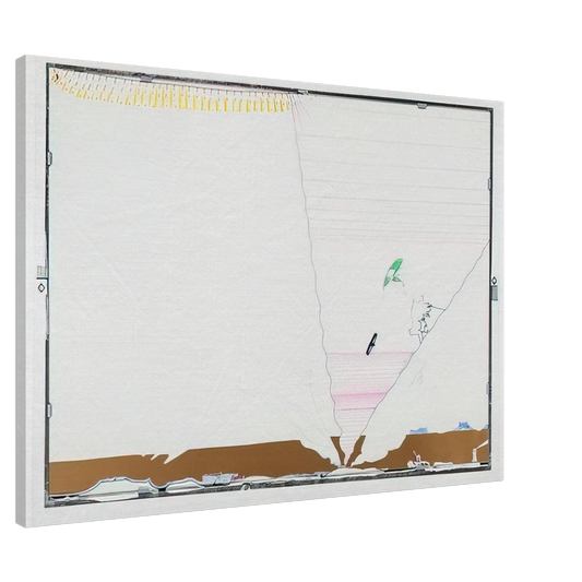 Dieter Roth - Sea Behind Battle of Iceland Glass - 1970 Canvas - 20x30 cm / 8x12 inches-canvas