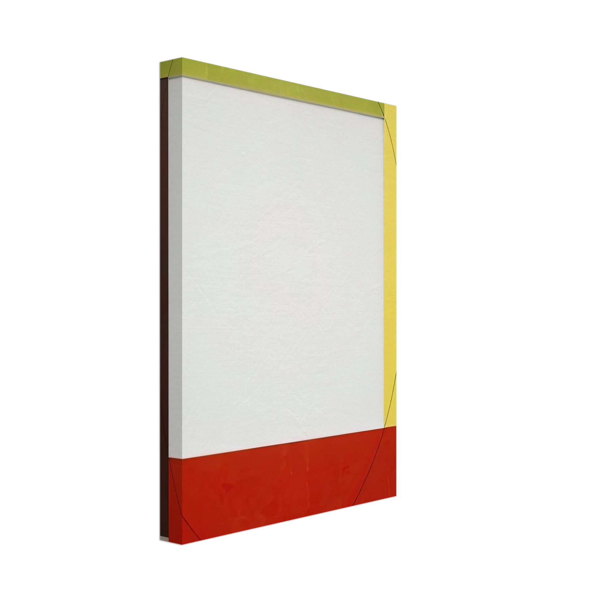 Robert Mangold - FOUR COLOR FRAME PAINTING 5 PARASOL UNIT 1984 Canvas - 40x60 cm / 16x24 inches-canvas