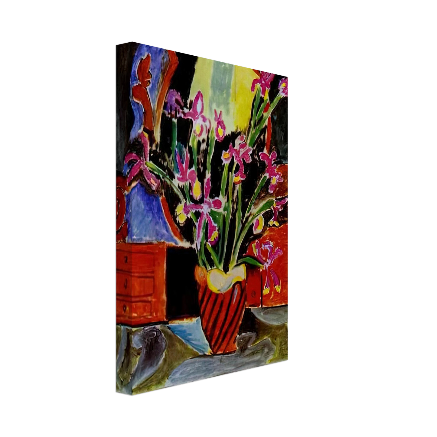 Henri Matisse - VASE OF IRISES 1912 Canvas - 70x100 cm / 28x40 inches-canvas