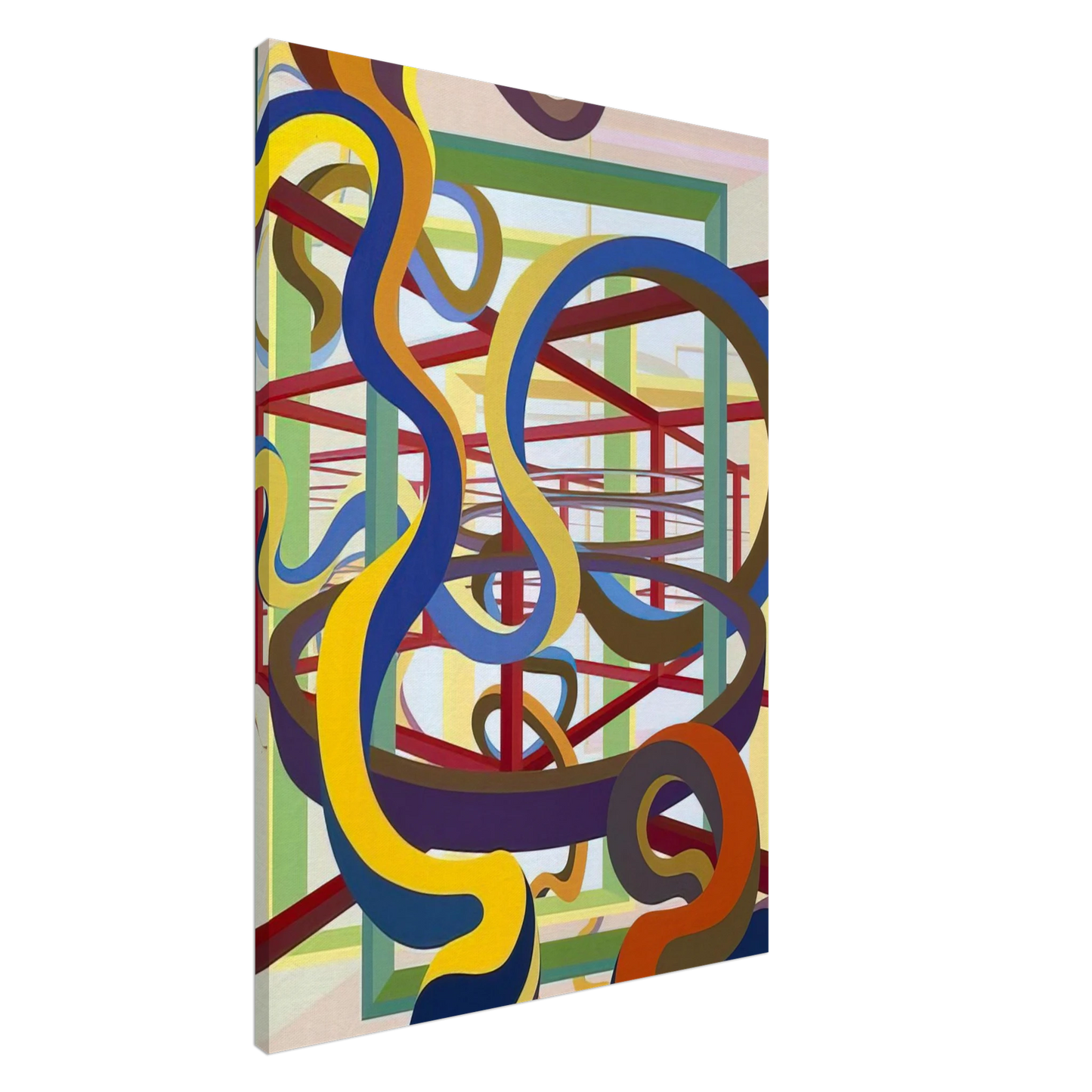 Al Held - Vorcex IV Canvas - 20x30 cm / 8x12 inches-canvas