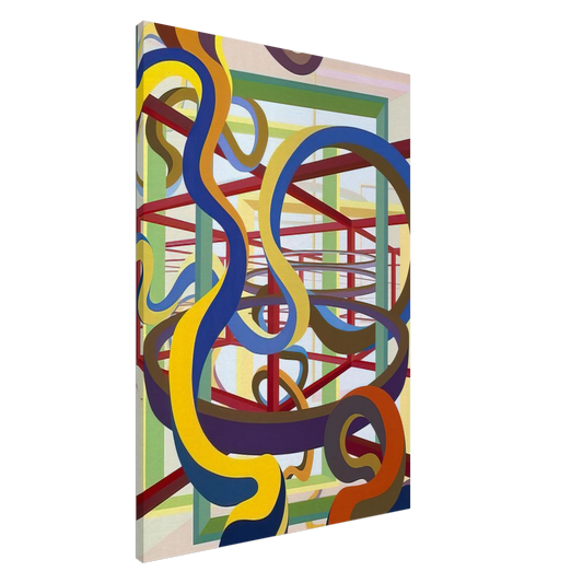 Al Held - Vorcex IV Canvas - 20x30 cm / 8x12 inches-canvas