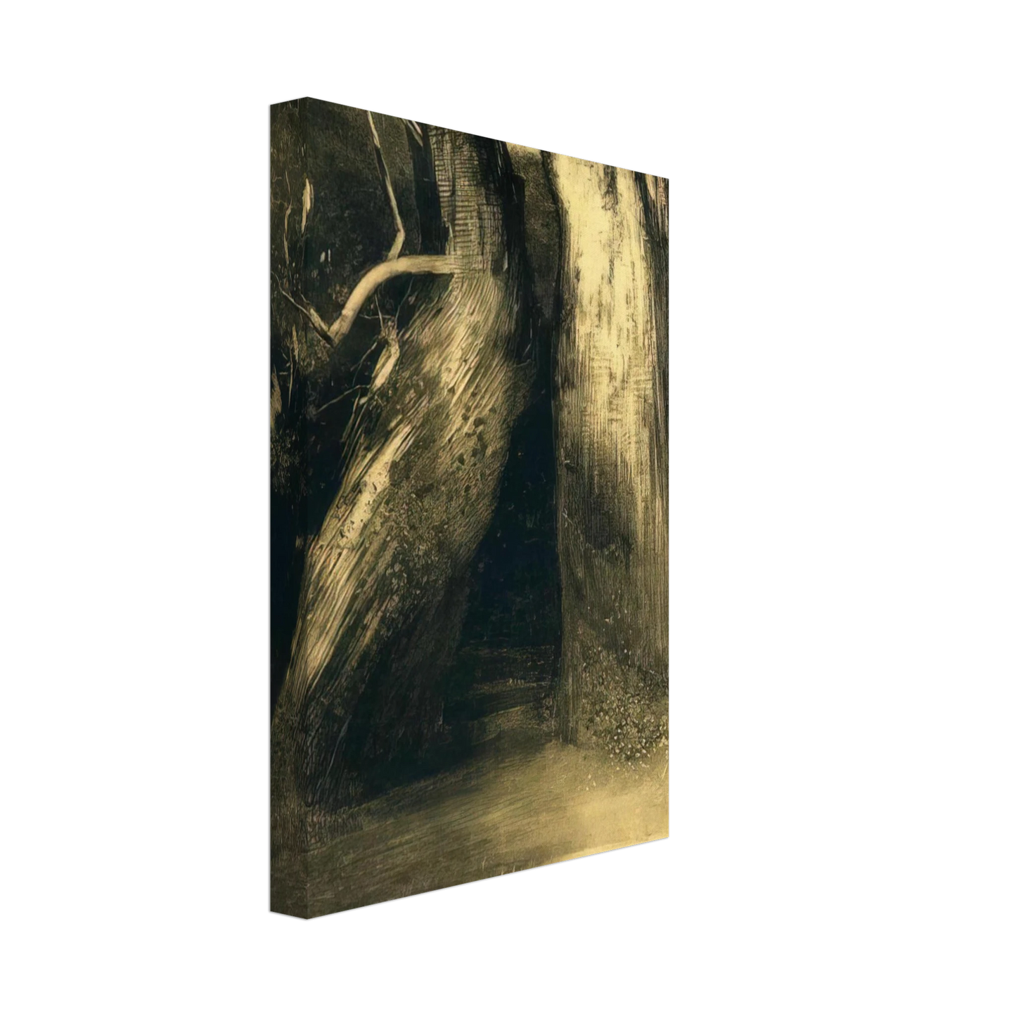 Odilon Redon - TWO TREES 1875 Canvas - 40x60 cm / 16x24 inches-canvas