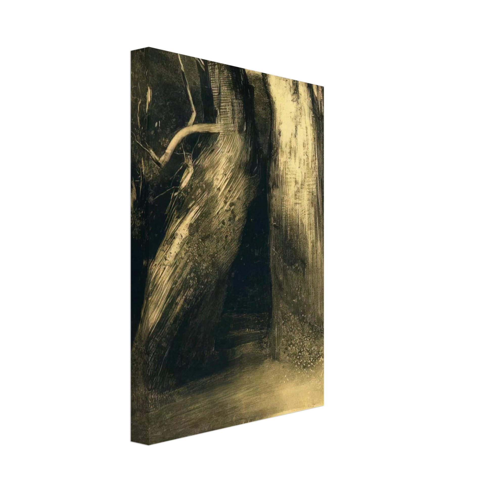Odilon Redon - TWO TREES 1875 Canvas - 40x60 cm / 16x24 inches-canvas