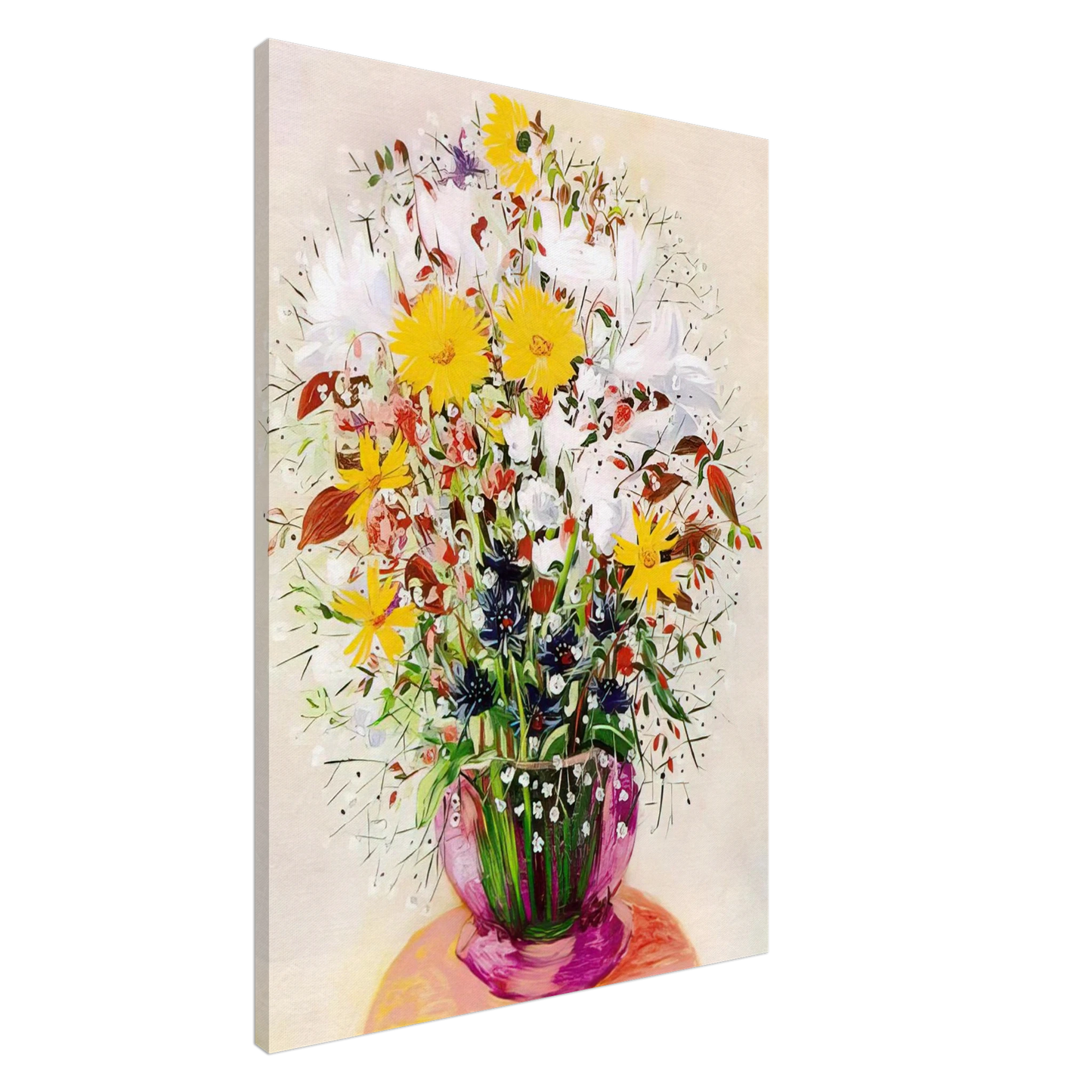 Moise Kisling - BOUQUET OF FLOWERS Canvas - 20x30 cm / 8x12 inches-canvas