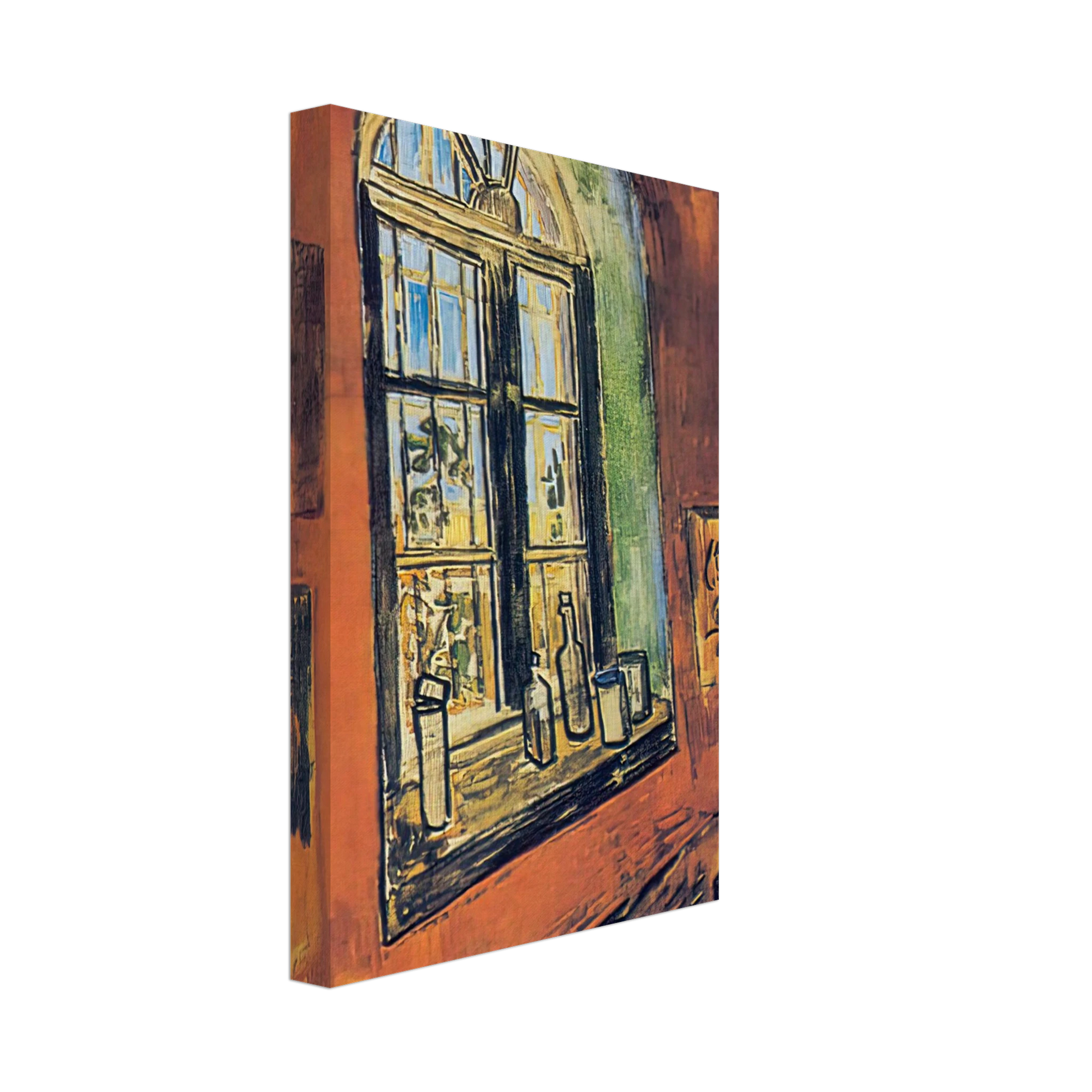 Vincent van Gogh - Window of Vincent's Studio at the Asylum Canvas - 40x60 cm / 16x24 inches-canvas