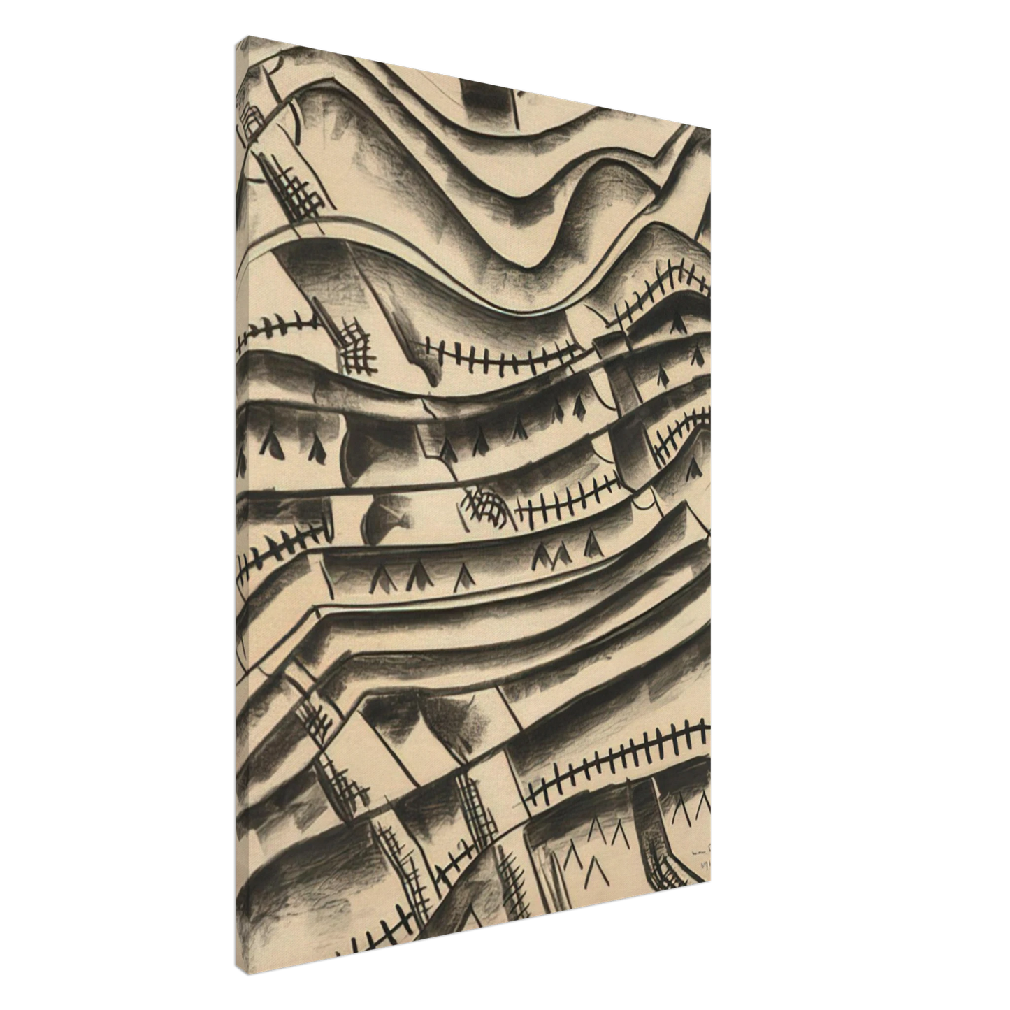 Man Ray - RIDGEFIELD LANDSCAPE Canvas - 20x30 cm / 8x12 inches-canvas