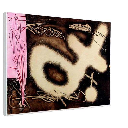 Antoni Tapies - EL P NDULO INM VIL I 1982 Canvas - 20x30 cm / 8x12 inches-canvas