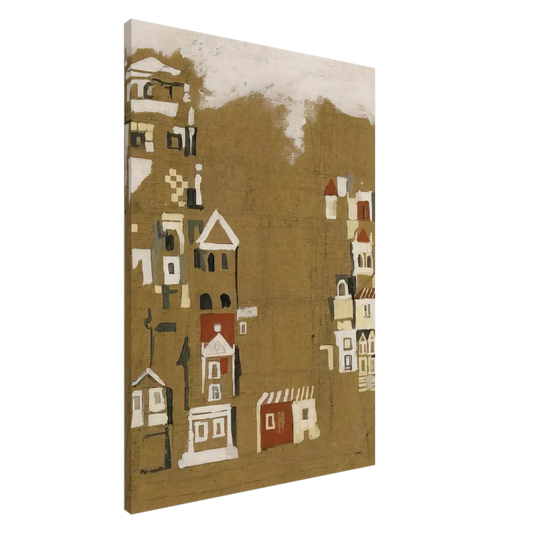 Maria Helena Vieira da Silva - Maisons - 1946 Canvas - 20x30 cm / 8x12 inches-canvas