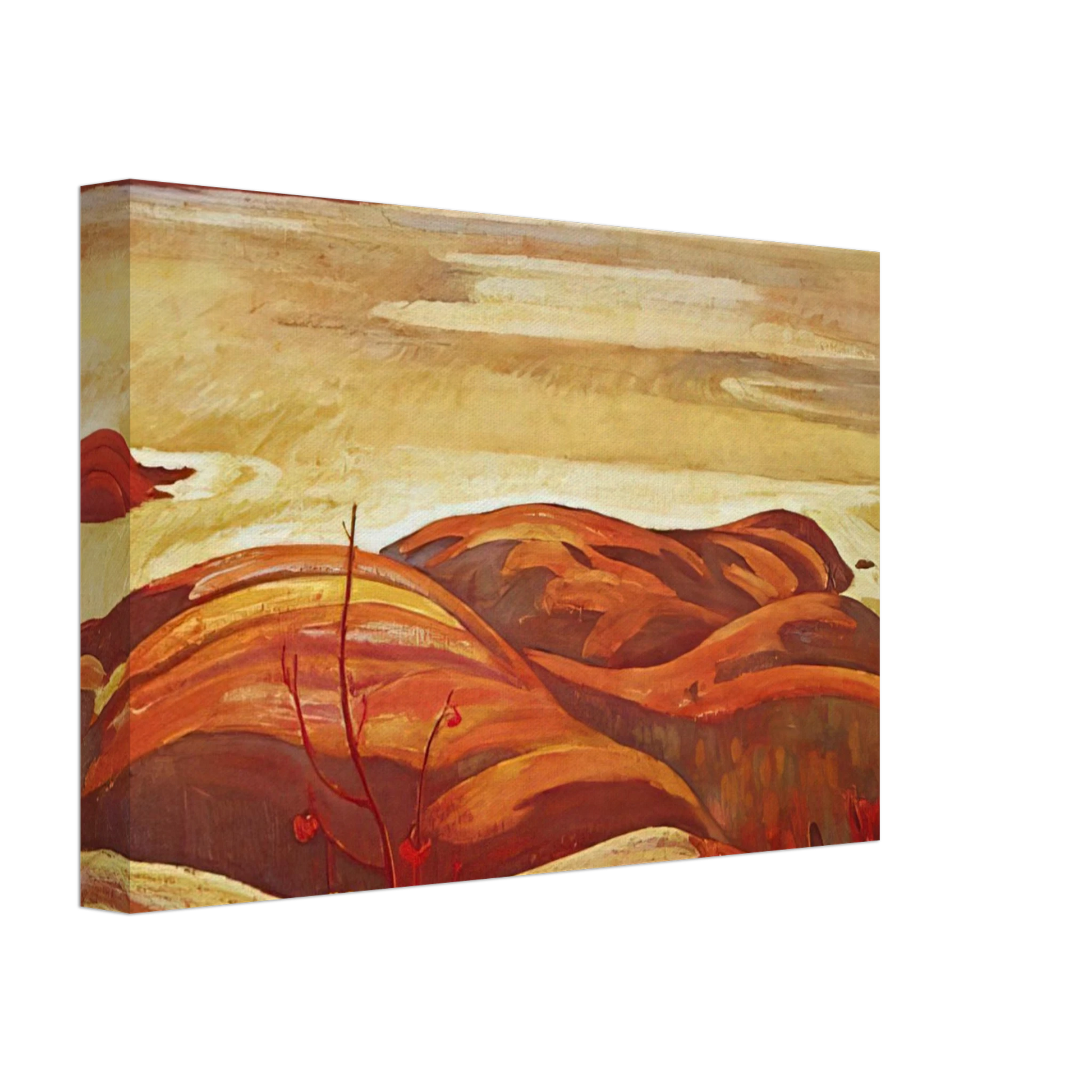 A.Y. Jackson - North Shore, Lake Superior - 1926 Canvas - 40x60 cm / 16x24 inches-canvas