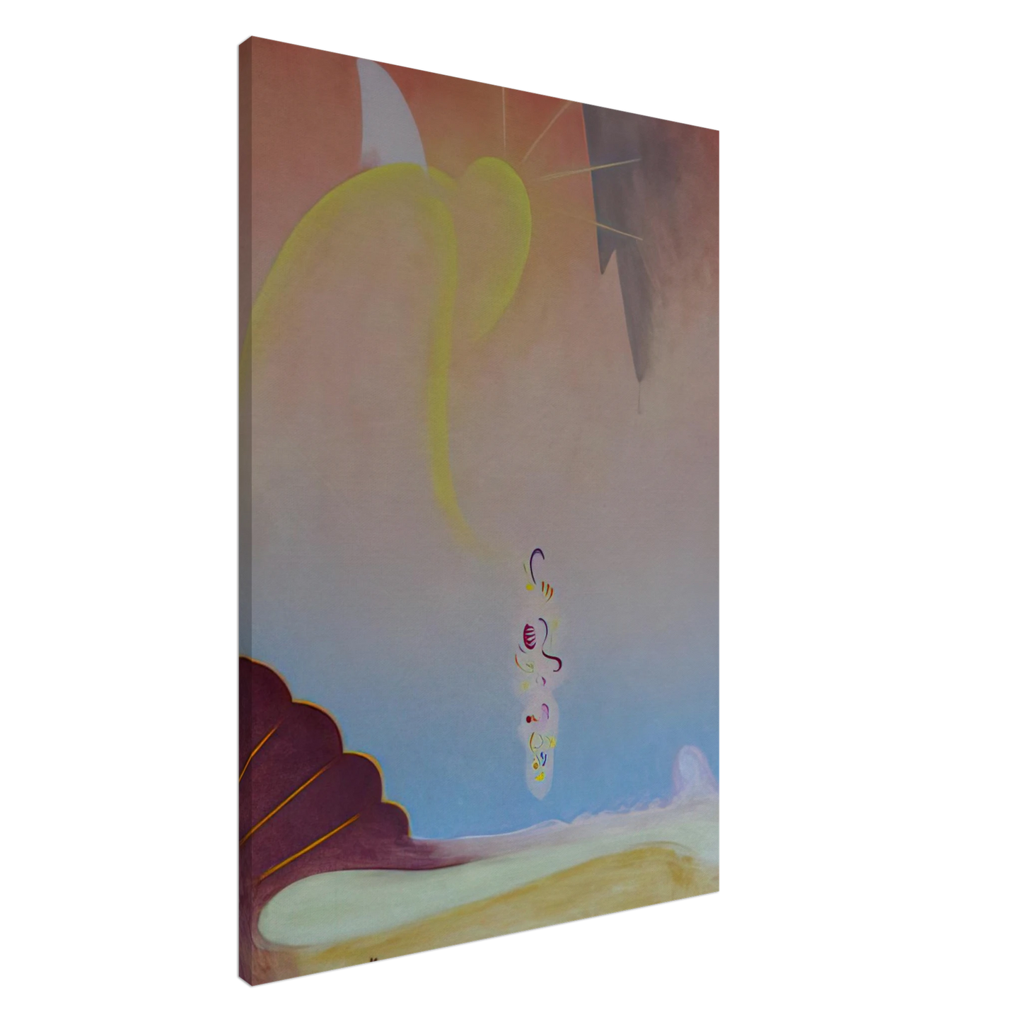 Agnes Lawrence Pelton - First Spring Garland - Precisionism Canvas - 20x30 cm / 8x12 inches-canvas