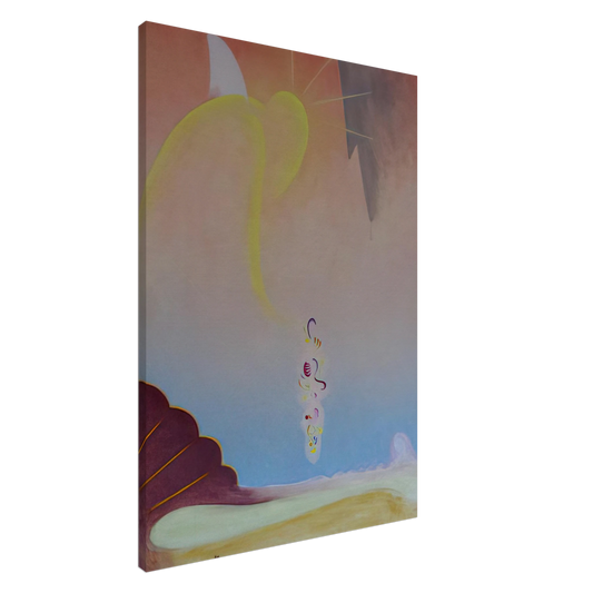 Agnes Lawrence Pelton - First Spring Garland - Precisionism Canvas - 20x30 cm / 8x12 inches-canvas