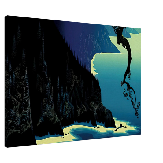 Eyvind Earle - Big Sur Canvas - 20x30 cm / 8x12 inches-canvas
