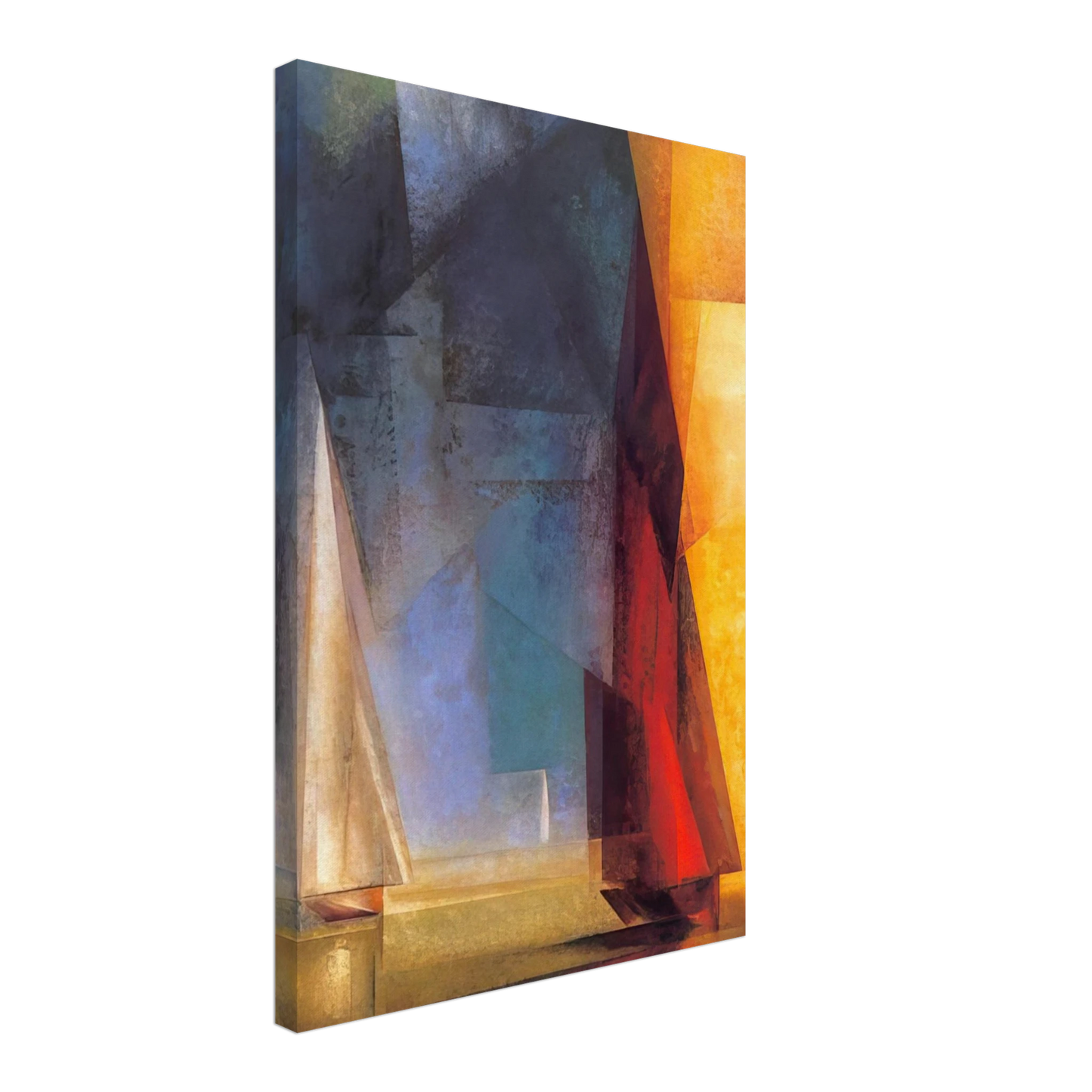 Lyonel Feininger - STILLER TAG AM MEER III 1929 Canvas - 70x100 cm / 28x40 inches-canvas