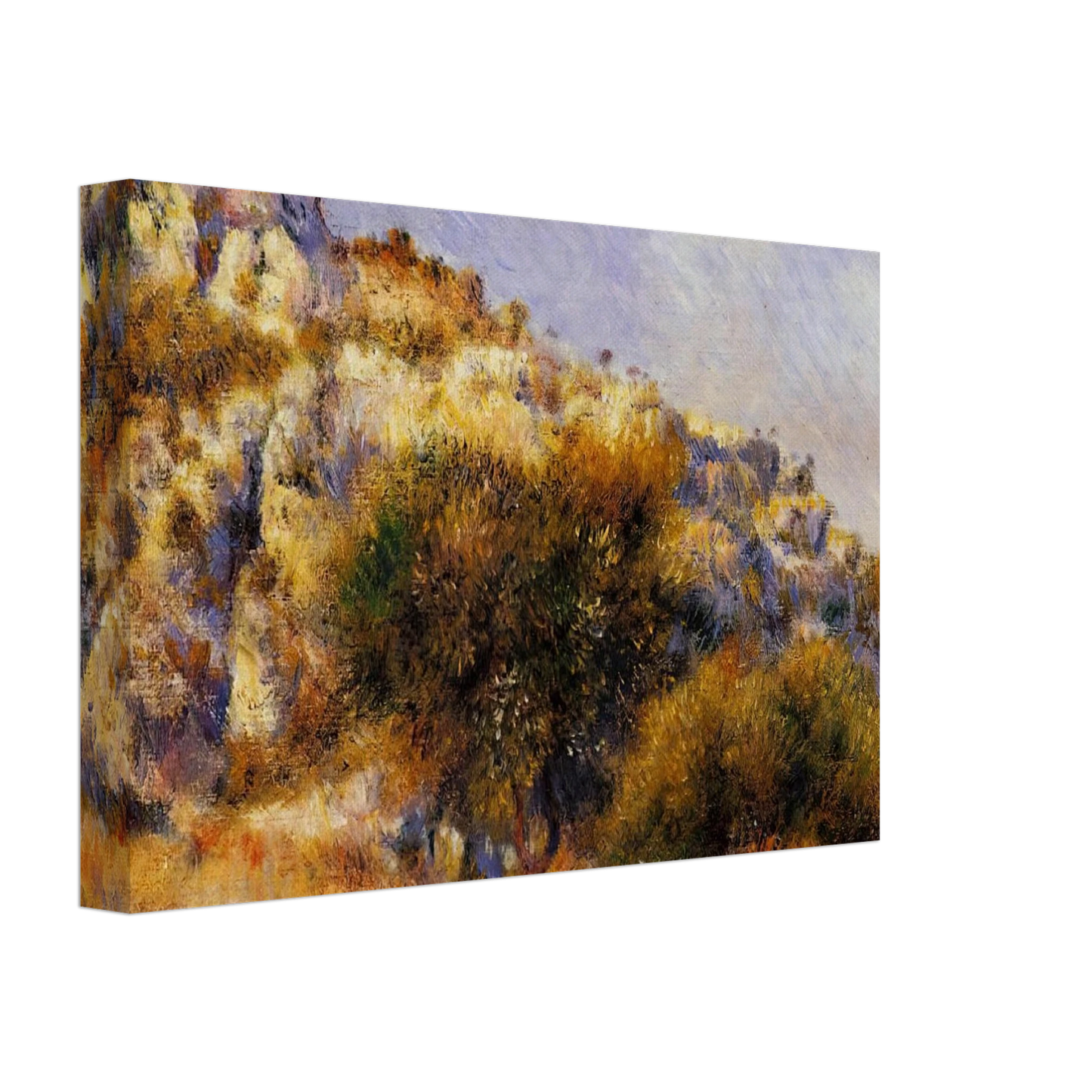 Pierre-Auguste Renoir - Rocks at l'Estaque Canvas - 40x60 cm / 16x24 inches-canvas