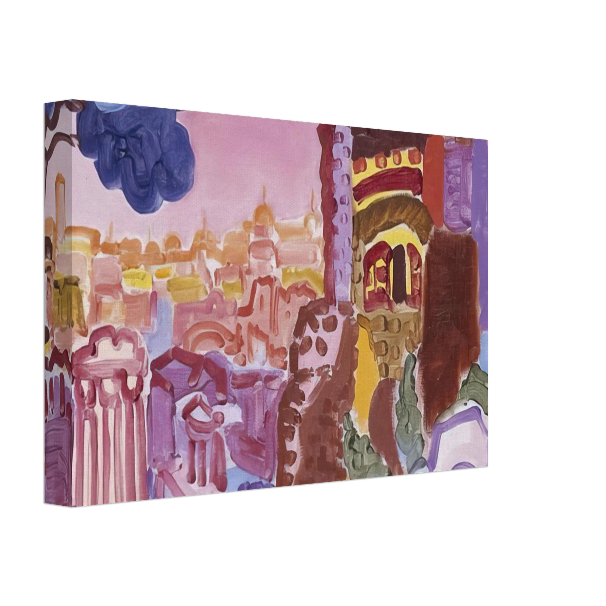 Charles Lapicque - Le Mont Palatin - 1958 Canvas - 40x60 cm / 16x24 inches-canvas