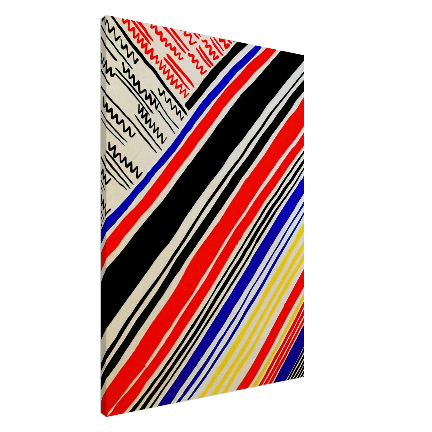 Sonia Delaunay - COMPOSITION 11 Canvas - 20x30 cm / 8x12 inches-canvas