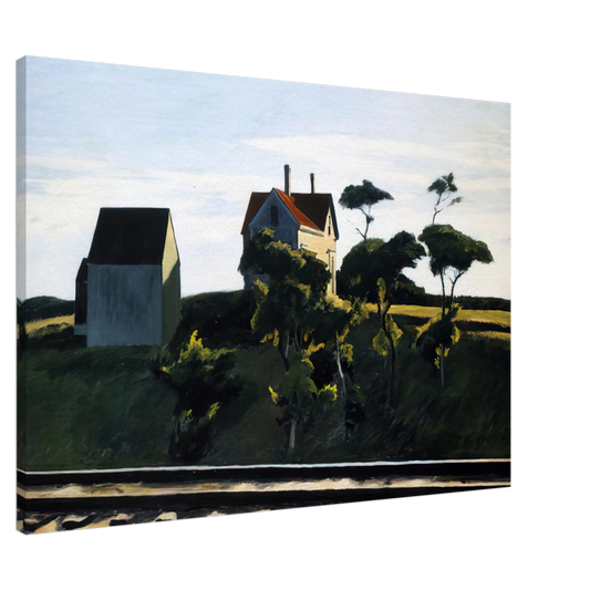 Edward Hopper - New York, New Haven and Hartford Canvas - Default Title-canvas