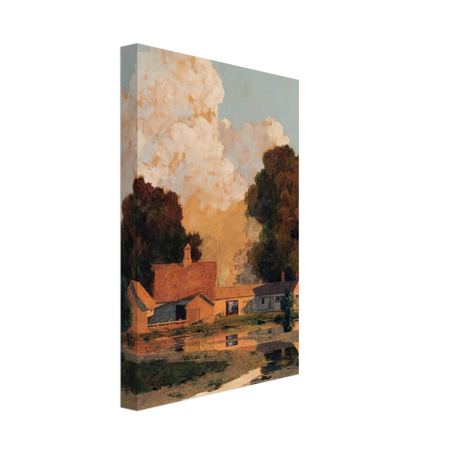 Maxfield Parrish - Daniels Farm, Summer Canvas - 70x100 cm / 28x40 inches-canvas