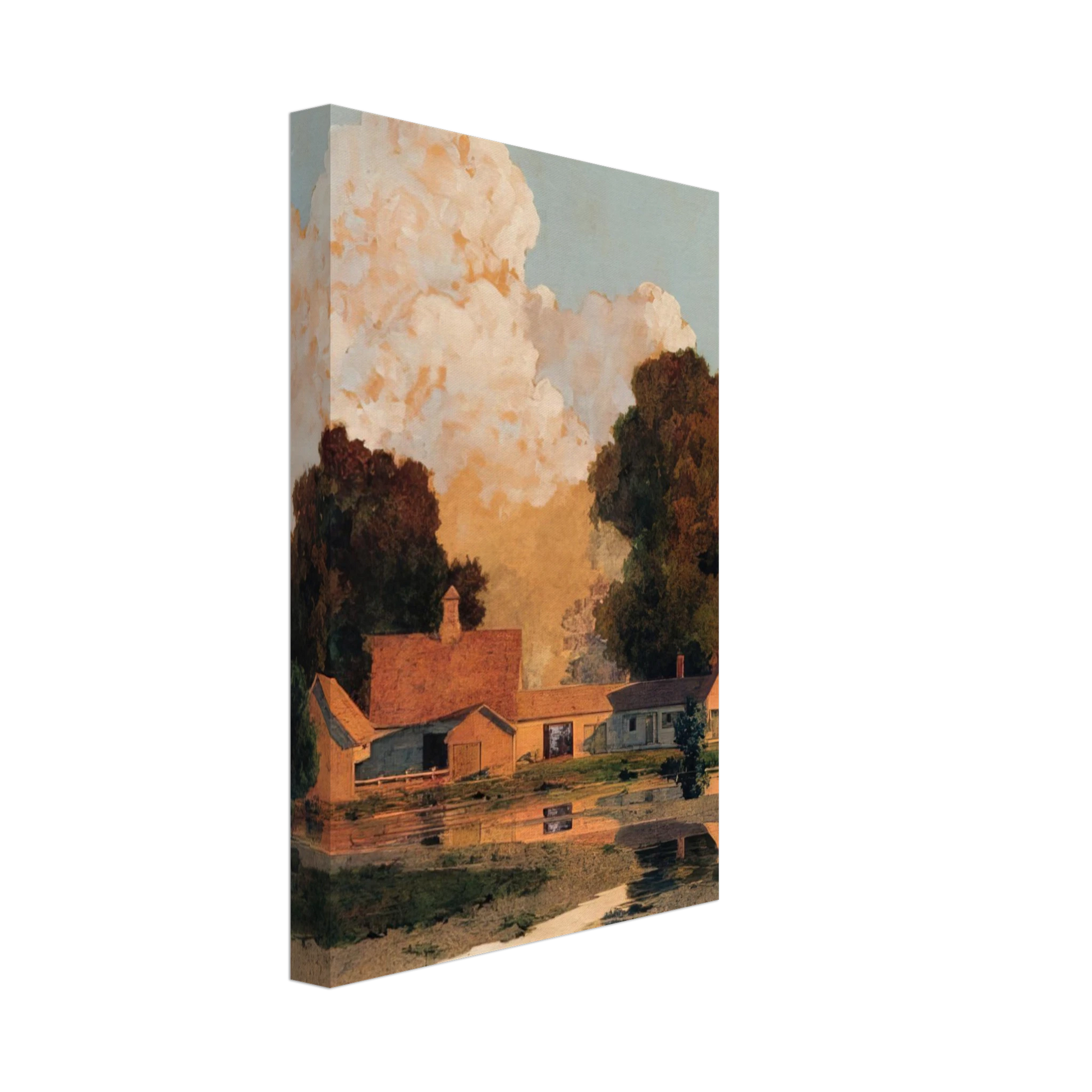 Maxfield Parrish - Daniels Farm, Summer Canvas - 70x100 cm / 28x40 inches-canvas