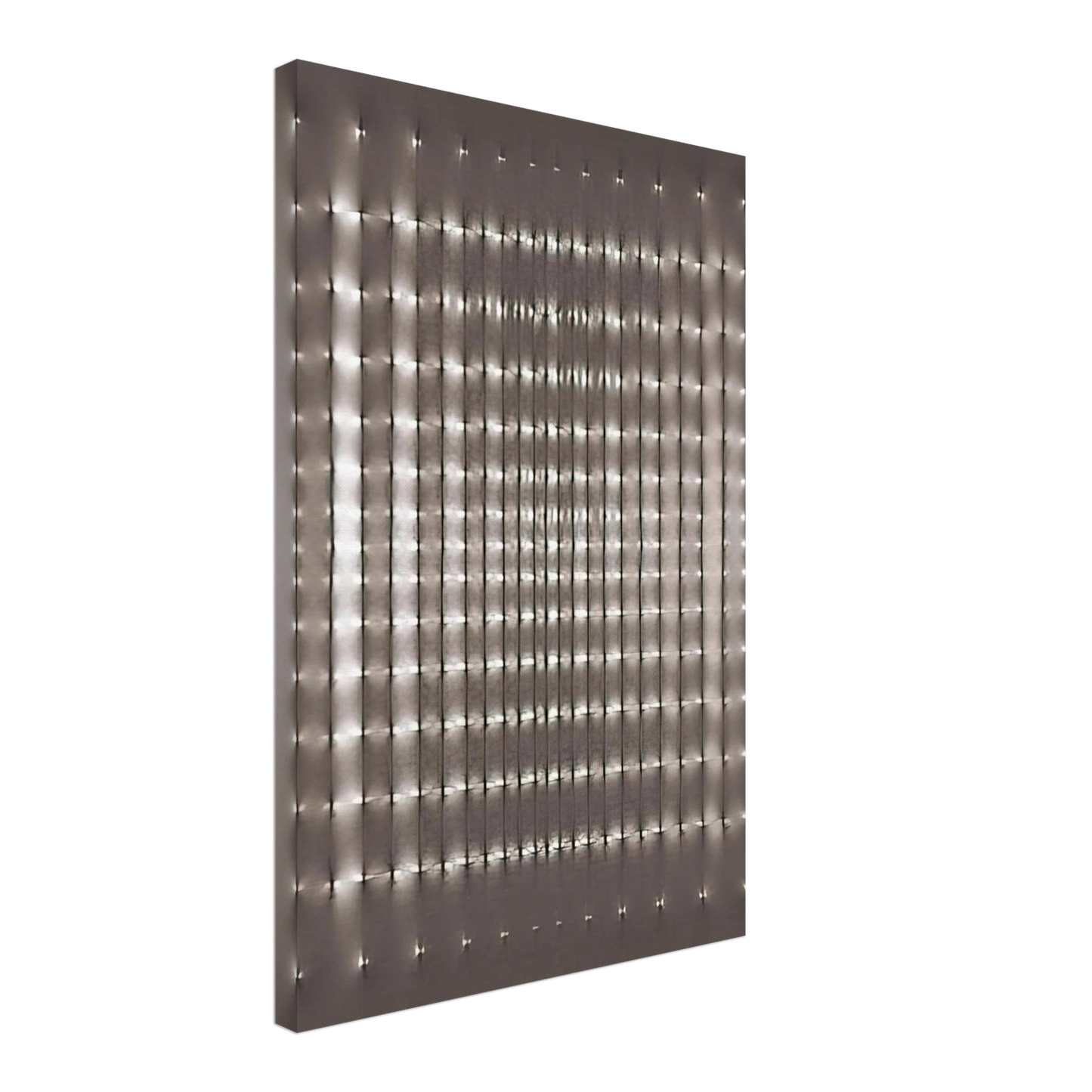 Enrico Castellani - Superficie alluminio - 1969 Canvas - 70x100 cm / 28x40 inches-canvas