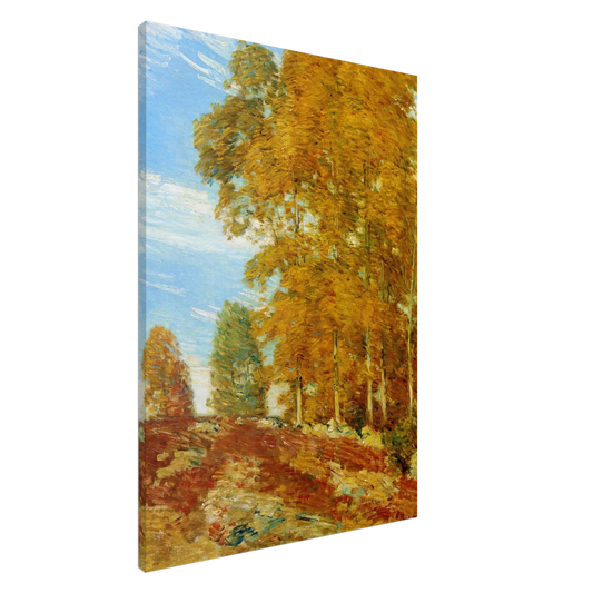Childe Hassam - Autumn Hilltop, New England Canvas - 20x30 cm / 8x12 inches-canvas