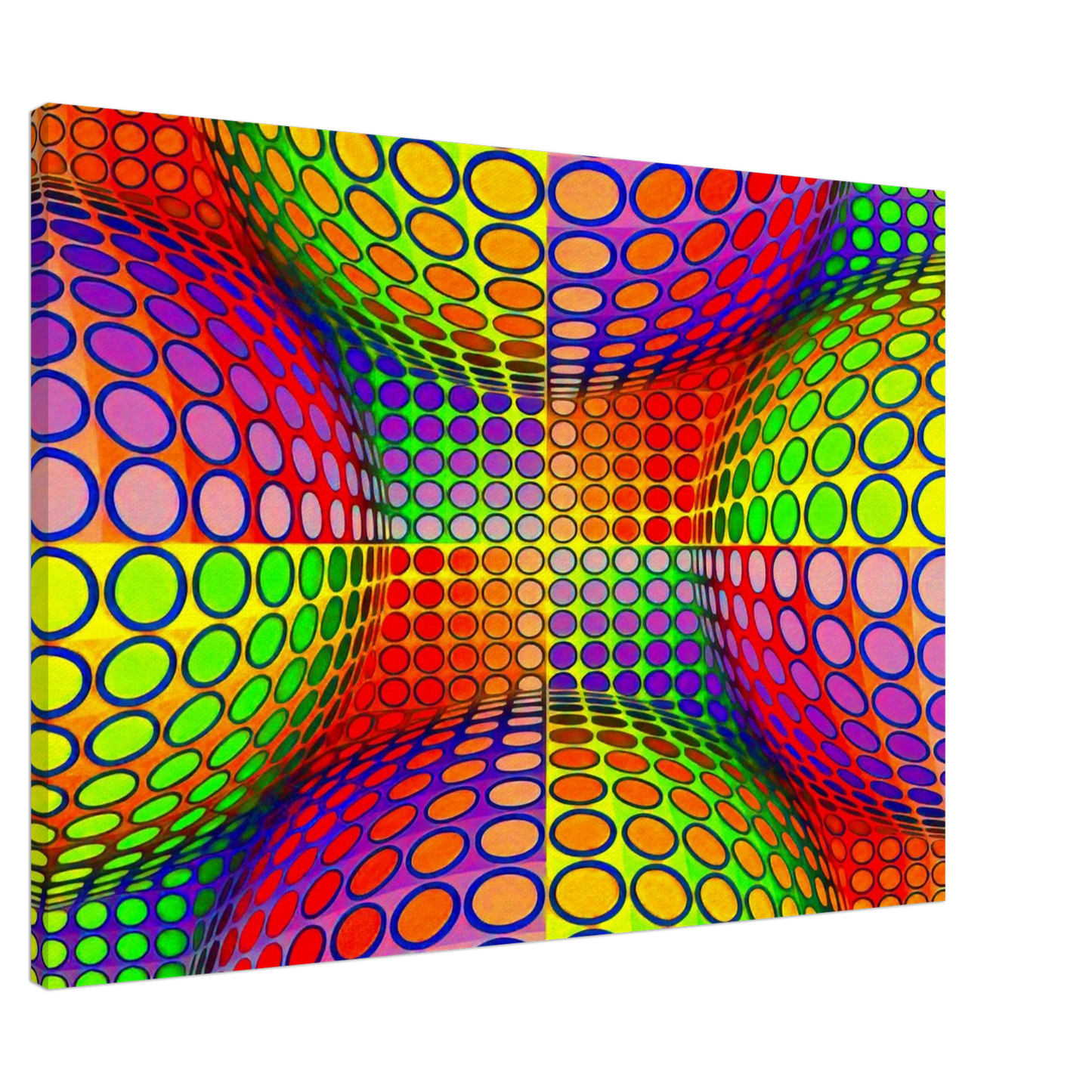 Victor Vasarely - Vega-Lep - 1970 Canvas - 20x30 cm / 8x12 inches-canvas