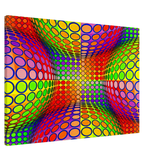 Victor Vasarely - Vega-Lep - 1970 Canvas - 20x30 cm / 8x12 inches-canvas