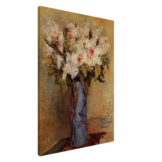 Pierre-Auguste Renoir - Vase of Lilacs and Roses Canvas - 20x30 cm / 8x12 inches-canvas