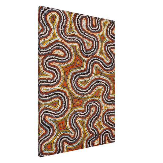 Clifford Possum Tjapaltjarri - Untitled - 1994 Canvas - 20x30 cm / 8x12 inches-canvas