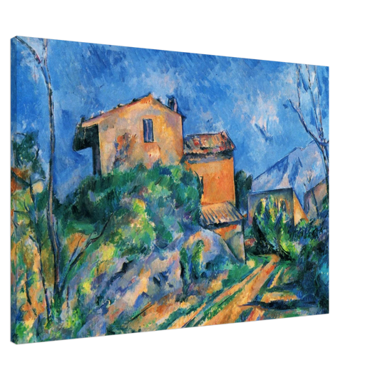 Paul Cezanne - Maison Maria with a View of Chateau Noir Canvas - 20x30 cm / 8x12 inches-canvas