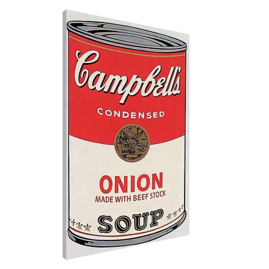Andy Warhol - Campbell's Soup Can  onion  Canvas - 20x30 cm / 8x12 inches-canvas
