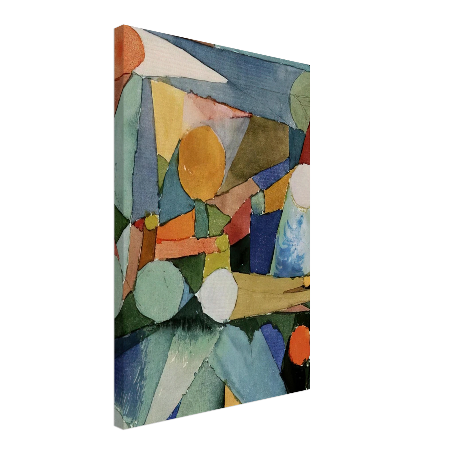 Paul Klee - COLOUR SHAPES 1914 Canvas - 40x60 cm / 16x24 inches-canvas