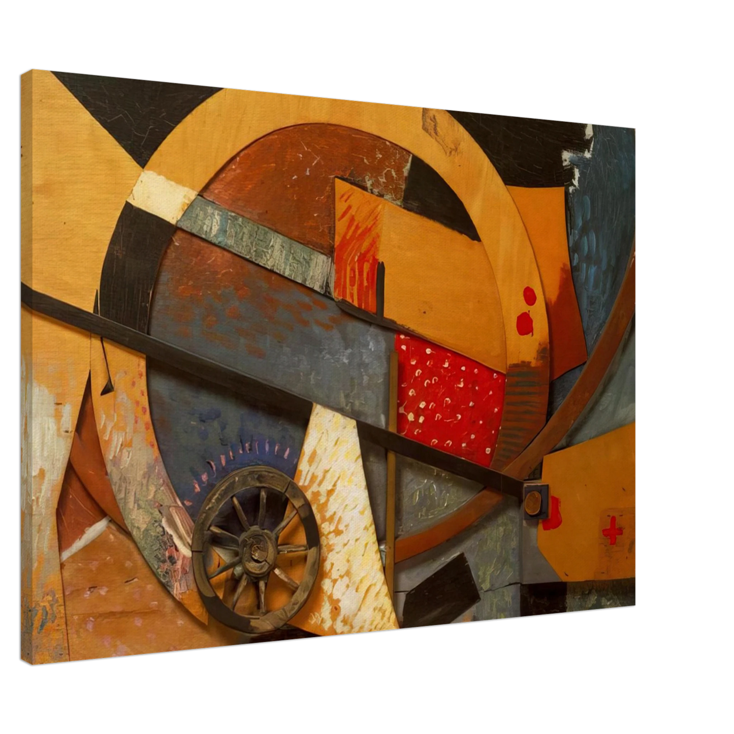 Kurt Schwitters - NEW MERZPICTURE 1931 Canvas - 20x30 cm / 8x12 inches-canvas