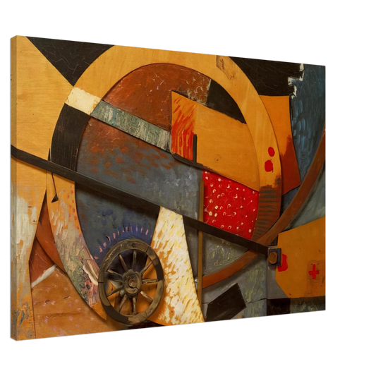 Kurt Schwitters - NEW MERZPICTURE 1931 Canvas - 20x30 cm / 8x12 inches-canvas