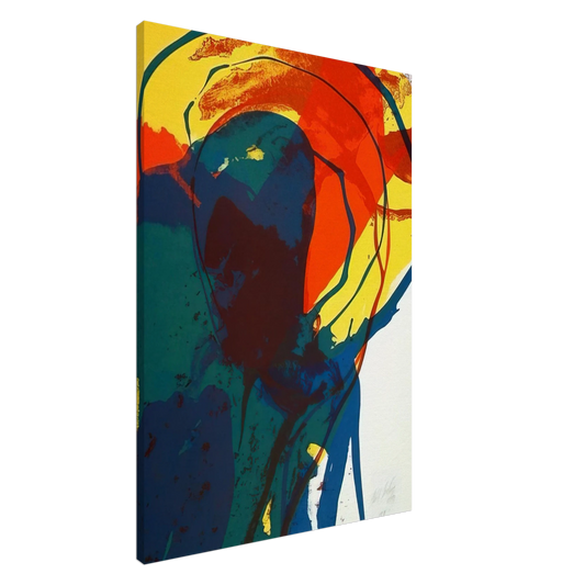 Paul Jenkins - Untitled - Abstract Expressionism Canvas - 20x30 cm / 8x12 inches-canvas